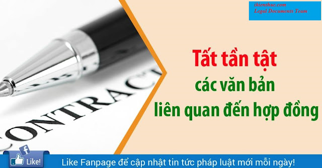 Khi soạn thảo và ký kết Hợp đồng, cả bên soạn và bên xem xét hợp đồng đều quan tâm đến các căn cứ pháp luật có liên quan điều chỉnh các vấn đề cụ thể của Hợp đồng đó. Tùy thuộc vào bản chất giao dịch của Hợp đồng đó, mức độ phức tạp và mức độ ảnh hưởng của Hợp đồng mà các căn cứ pháp lý cũng khác nhau. Chúng tôi chia sẻ Danh mục các Văn bản liên quan đến Hợp đồng như dưới đây để các bạn cùng tham khảo và chia sẻ tới cộng đồng người hành nghề luật và các doanh nghiệp, tổ chức, cá nhân quan tâm.