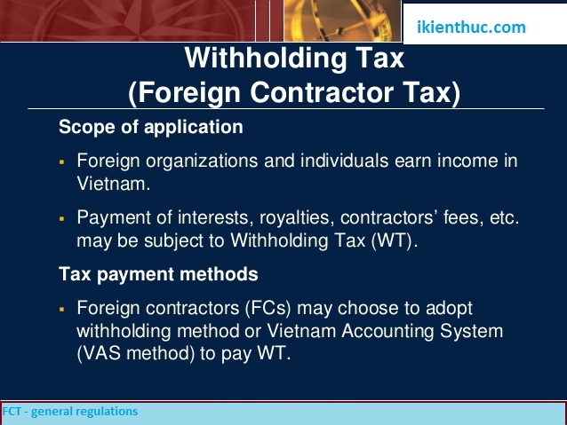 thuế nhà thầu là gì, thuế nhà thầu nước ngoài là gì, khi nào phải nộp thuế nhà thầu (thời hạn nộp thuế), thủ tục kê khai và nộp thuế, hậu quả pháp lý nếu nộp muộn hoặc không nộp thuế (xử phạt vi phạm hành chính với nghĩa vụ nộp thuế nhà thầu)